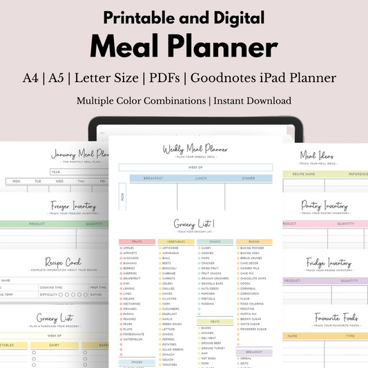 Meal / Groceries / Kitchen Planner