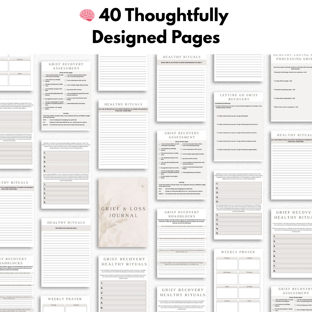 Grief & Loss Therapy Workbook Bundle