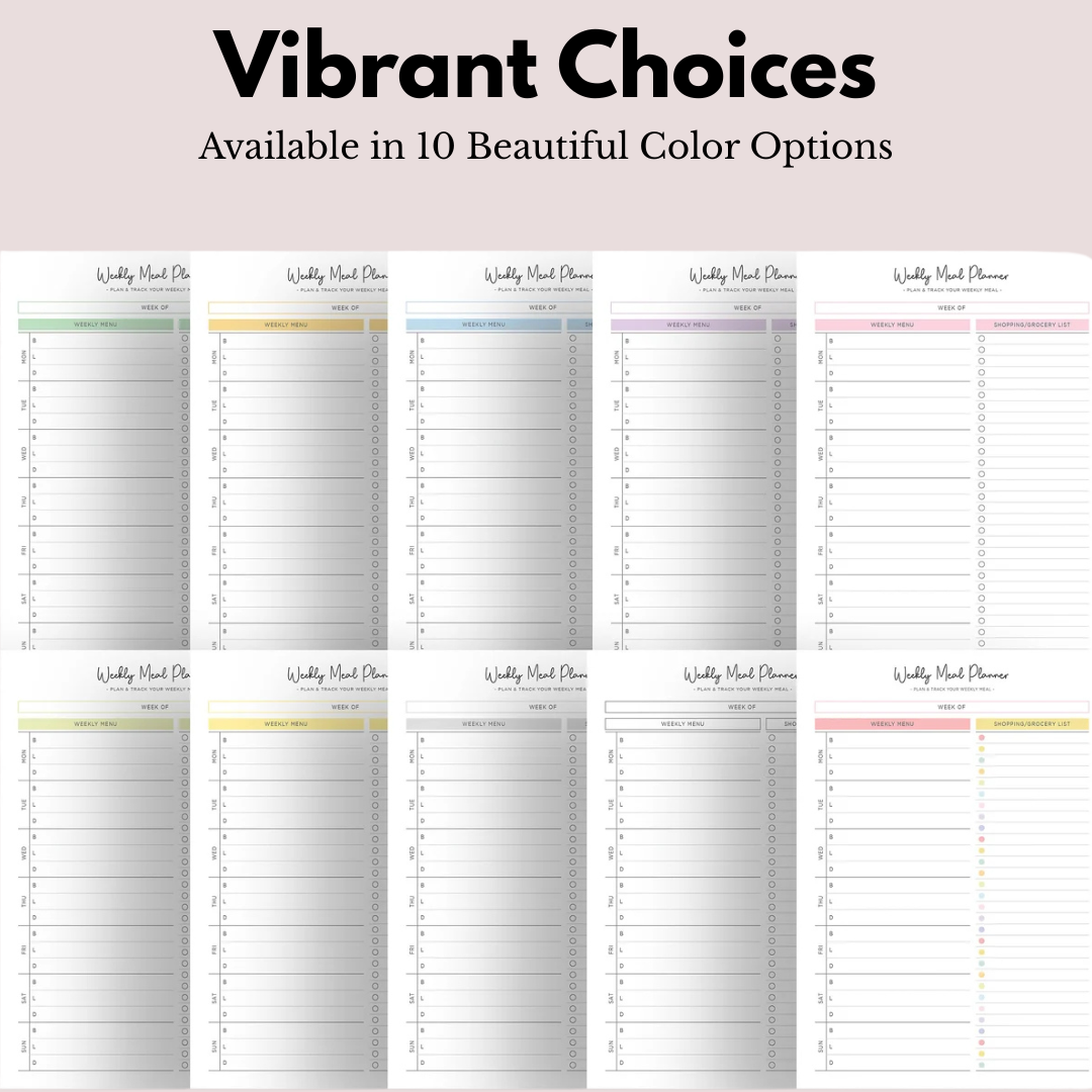 Meal / Groceries / Kitchen Planner