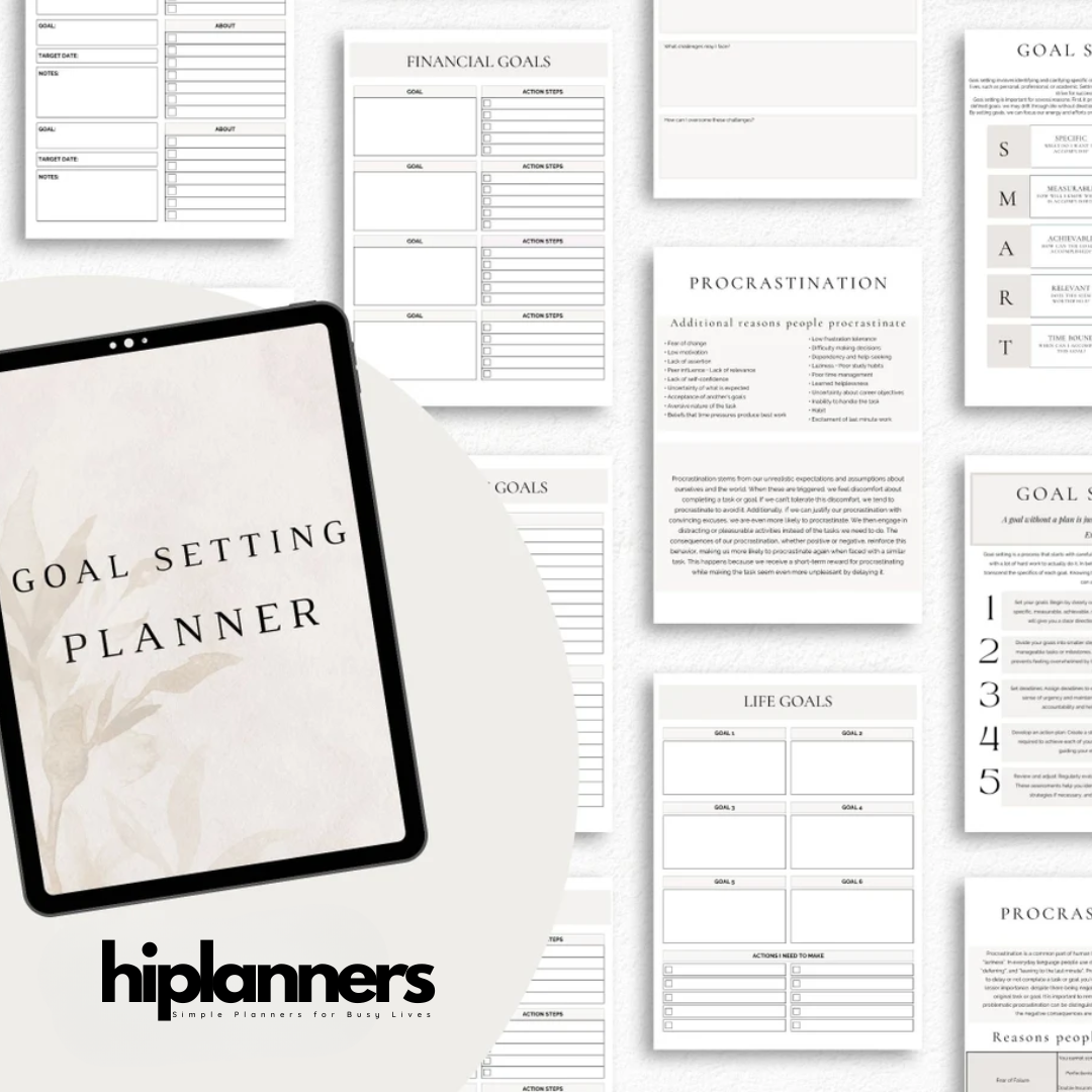 Goal Setting Planner