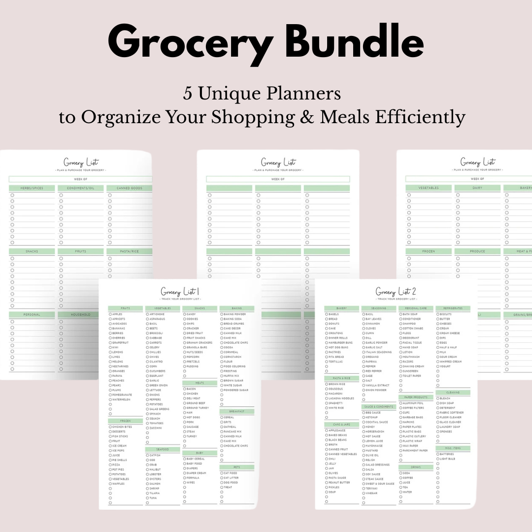 Meal / Groceries / Kitchen Planner