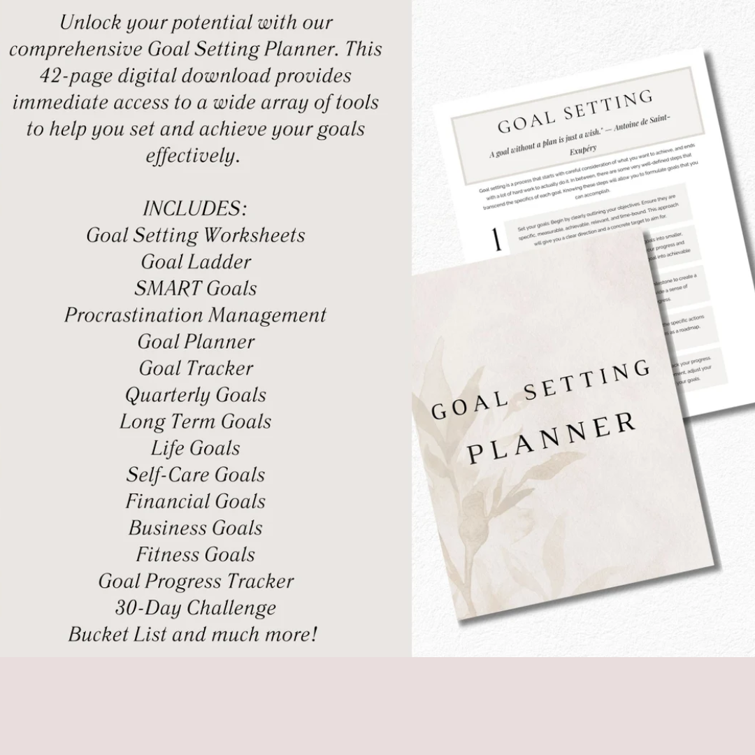 Goal Setting Planner