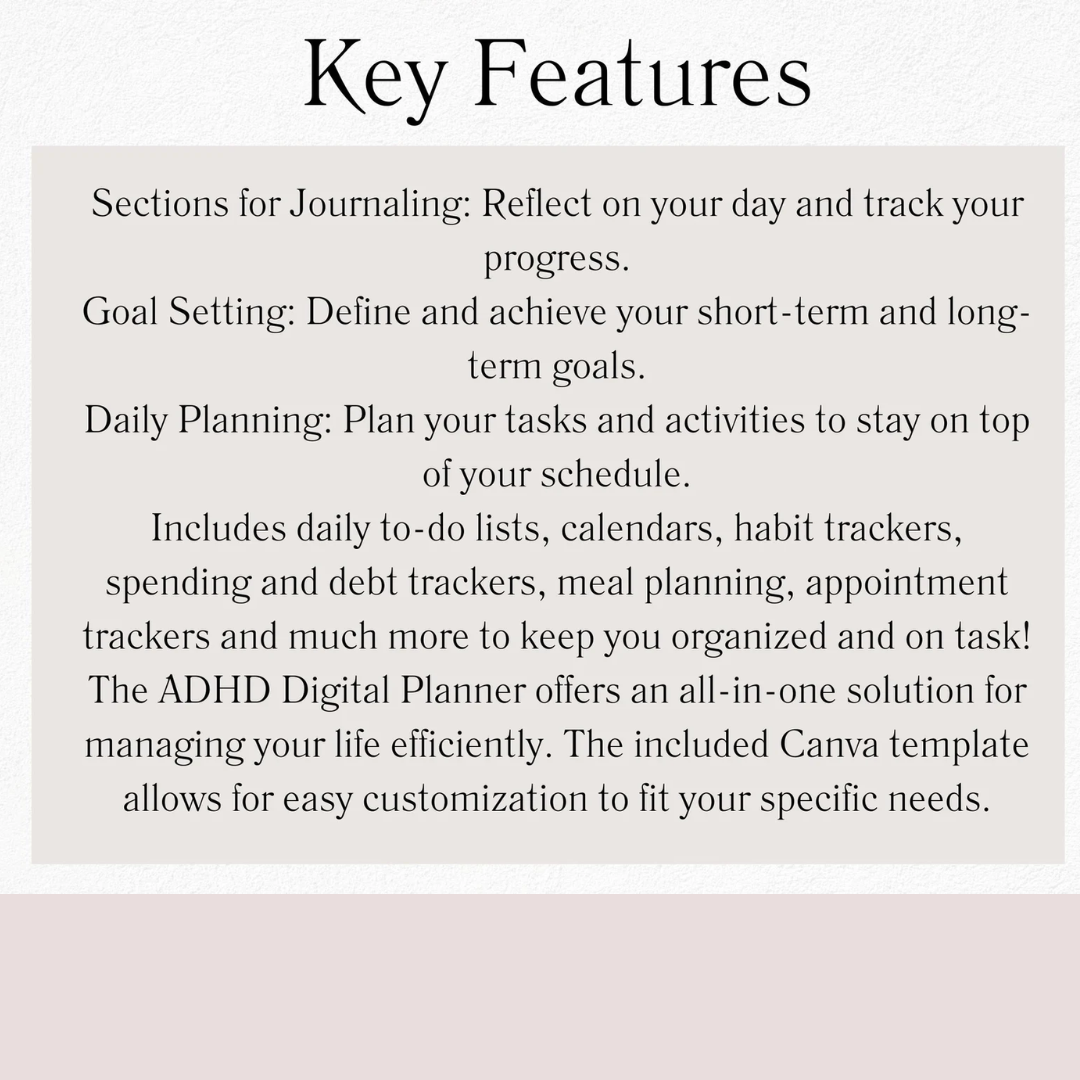 ADHD Digital Planner