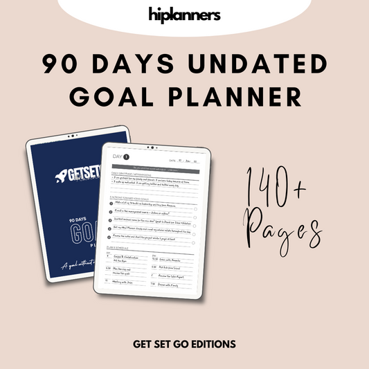 Get Set Go™ 90 days Goal Planner
