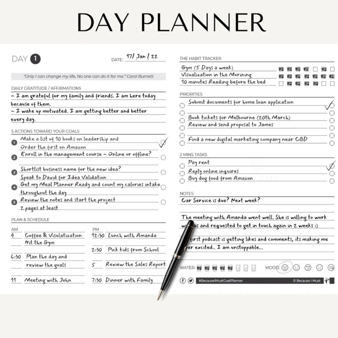 Get Set Go™ 90 days Goal Planner