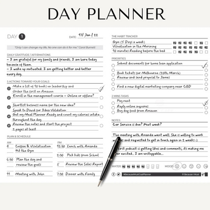 Get Set Go™ 90 days Goal Planner