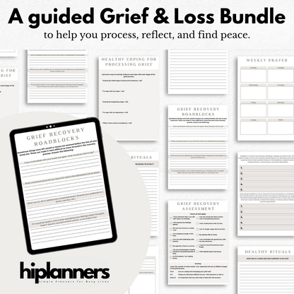 Grief & Loss Therapy Workbook Bundle