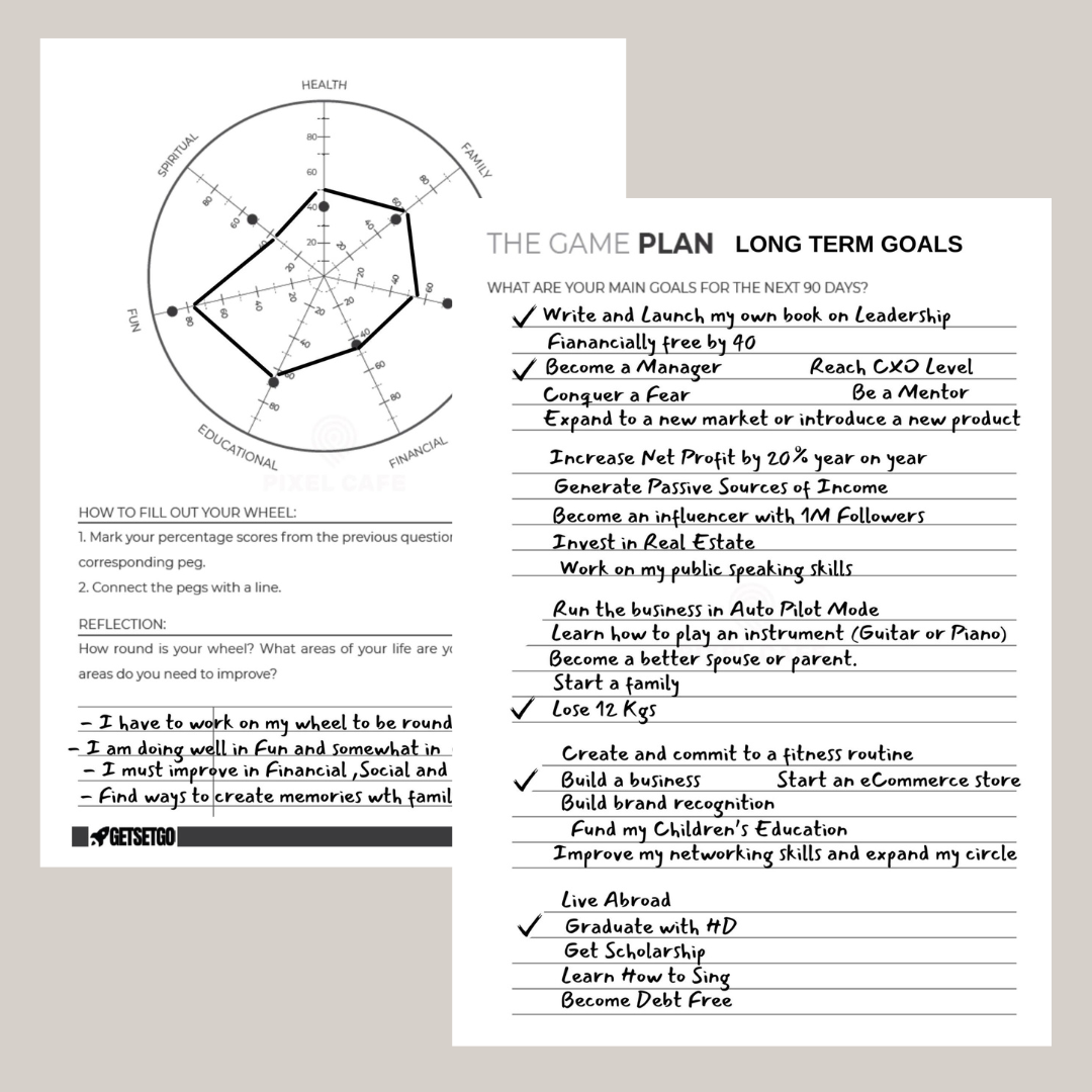 Get Set Go™ 90 days Goal Planner