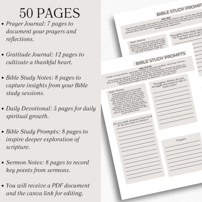 Bible Study Guide Journal