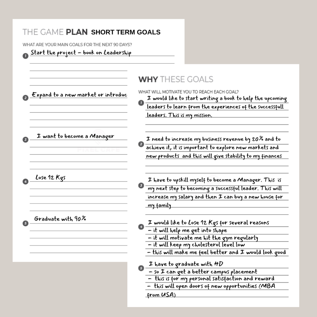 Get Set Go™ 90 days Goal Planner
