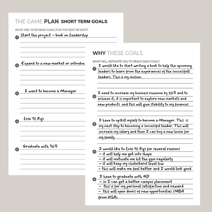 Get Set Go™ 90 days Goal Planner