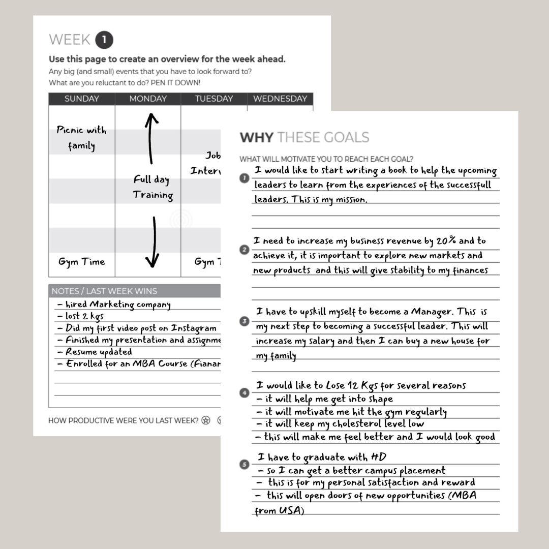Get Set Go™ 90 days Goal Planner