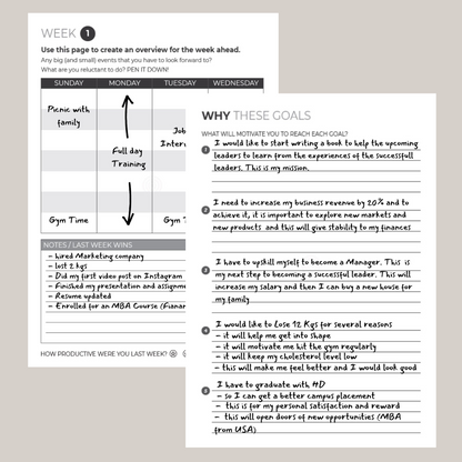 Get Set Go™ 90 days Goal Planner