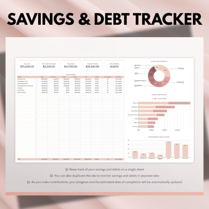 Yearly Budget Spreadsheet Template for Google Sheets